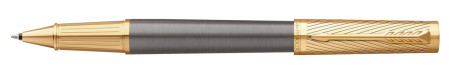 Parker Ingenuity Pioneers Collection Rollerball Pen - Grey Arrow Gold Trim